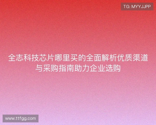 全志科技芯片哪里买的全面解析优质渠道与采购指南助力企业选购
